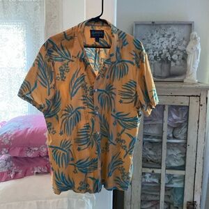 America Rag Mens XL Palm Tree short sleeve shirt